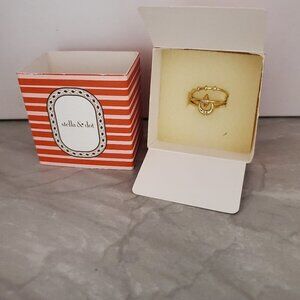 ✨ NEW Stella and Dot Aurora Rhinestone Crystal Pave Minimalist Ring Set ✨